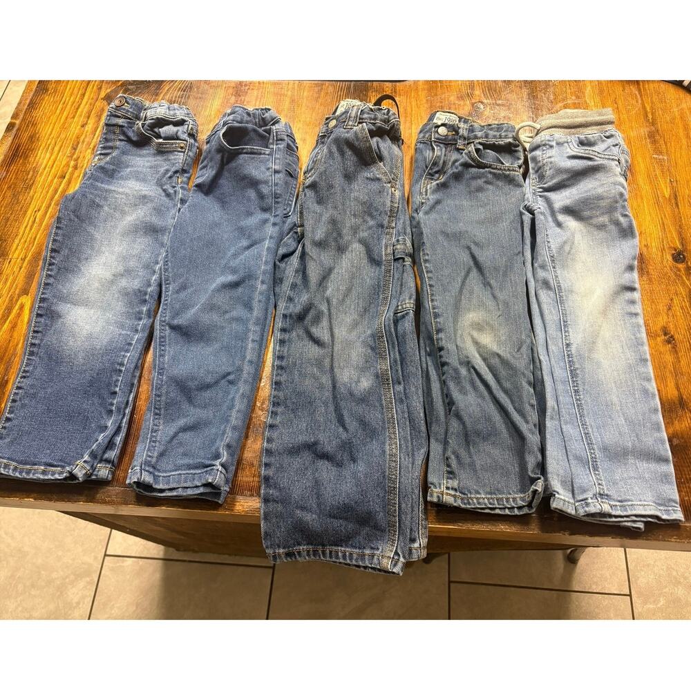 Lot of 5 Pair of Boys Jeans Size 4T